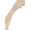 Ekena Millwork 5 1/2"W x 16"D x 24"H Merced Smooth Knee Brace, Douglas Fir BRC06X16X24MRC00SDF - alternate 4